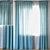 Aegean Blue Voile Curtains | 95" Length 3D model small image 1