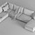 Liverpool Dream Modul Sofa with Dantone Elegance 3D model small image 3