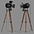 2019 SIMIG Loft Wooden Tripod Stand Lamp 3D model small image 2