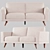 Modern Mid-Century Furniture Set 3D model small image 1