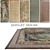 DOVLET HOUSE Carpets - Set of 5 (Part 353) 3D model small image 1