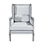 Gallia Armchair | Seven Sedie Collection 3D model small image 3