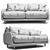 Elegant 2-Seater Sofa: Ditre Italia Eliot 3D model small image 3