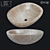 Natural Stone Sink - LoftDesigne 3353 3D model small image 1