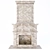 Elegant Classic Fireplace 3D model small image 2