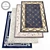 15-Piece Rug Set with Bonus Textures 3D model small image 1