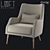 LoftDesign Armchair - Stylish and Comfortable 3D model small image 1