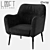 LoftDesign Armchair 1668 Model - Stylish and Comfortable 3D model small image 1