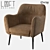 Title: LoftDesigne Armchair 1669: Sleek and Stylish 3D model small image 1