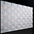 Modern Square Wall Decor 3D model small image 2