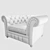 Branagh Armchair: Stylish and Comfortable 3D model small image 3