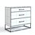 Stylish Pottery Barn Fitz Dresser 3D model small image 2