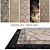 Title: DOVLET HOUSE Carpets - 5-Piece Set (Part 360) 3D model small image 1