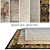 DOVLET HOUSE 5-Piece Carpets (Part 373) 3D model small image 1