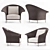 Elegant Liz Armchair - Exquisite Design 3D model small image 1