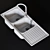 Sleek Alba Sink Mixer | Smeg 3D model small image 3