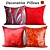Beautifully Designed Decorative Pillow Set 3D model small image 1