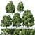 5 Majestic Pines for Stunning Landscape 3D model small image 1