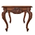 Timeless Walnut Marble Side Table 3D model small image 2