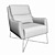 Natuzzi Gloria Armchair: Elegant and Comfortable 3D model small image 3