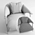 Luxurious Theodore Alexander Forward Armchair 3D model small image 3
