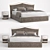 Cantori Double Bed: Elegant and Versatile 3D model small image 1