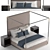 Lavish Stardust Bed 3D model small image 2