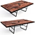 Rustic River Walnut Coffee Table 3D model small image 1