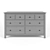 Hemnes 160cm | 3-Drawer Chest 3D model small image 1