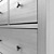 Hemnes 160cm | 3-Drawer Chest 3D model small image 3