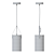 Modern DeMarkt Tetro Pendant Light 3D model small image 3