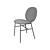 Kelly Modern Dining Chair 3D model small image 3