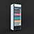 Capri 0.7 Mini Fridge | Compact and Efficient 3D model small image 1