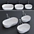 Alice Ceramica Unica Oval Washbasin 3D model small image 1