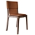 Elegant Isadora Leather Armchair 3D model small image 1