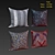 Velvet Print Decorative Pillows 3D model small image 2