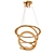 Golden Glow 3-Light Pendant 3D model small image 1