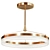 Golden Glow Pendant Light 3D model small image 1