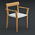 Modern Teka Dining Set - Luxury Design 3D model small image 2