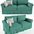 Vintage Provans Sofa, 2-Seater 3D model small image 1