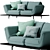 Rolf Benz Aura: Contemporary Elegance for Your Living Room 3D model small image 1