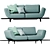 Rolf Benz Aura: Contemporary Elegance for Your Living Room 3D model small image 2