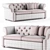 Modern Luxe: Domingo Salotti BENJAMIN Sofa 3D model small image 3