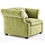 Elegant Benjamin Armchair: Perfect Comfort and Style 3D model small image 2