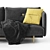 Won Hold Sofa: Sleek and Stylish 3-Seater 3D model small image 3