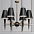 Elegant Versailles Shaded Chandelier 3D model small image 1