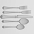 Elegant Oneida Tableware Set 3D model small image 3