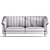 Elegant Pinskdrev Dakar Sofa 3D model small image 3