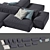 Luxury Living Divani Sofa Set 3D model small image 5