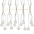 Sklo Drape 15-Light Chandelier 3D model small image 1